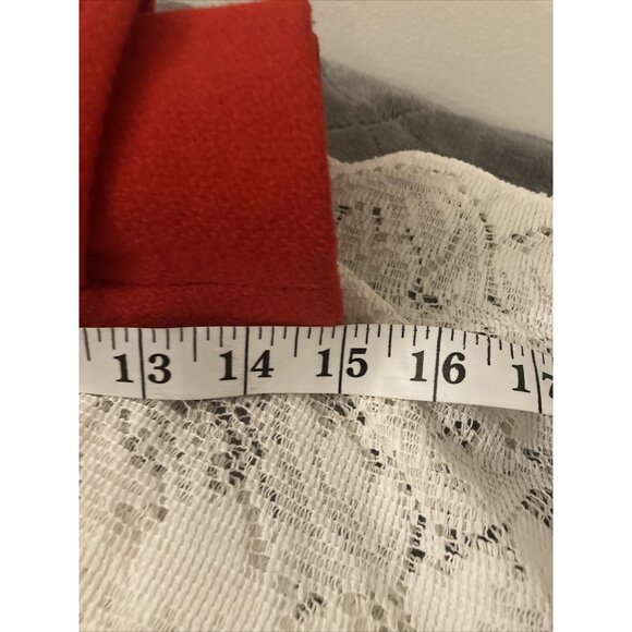 Saxton Hall 80/20 Wool Blend Pea Coat Red - Picture 7 of 8